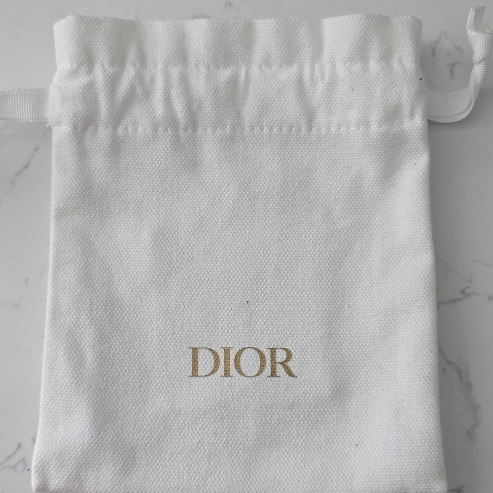 NEW SET OF 4 Dior Small Cotton Canvas Drawstring Bag Storage, Travel, Makeup